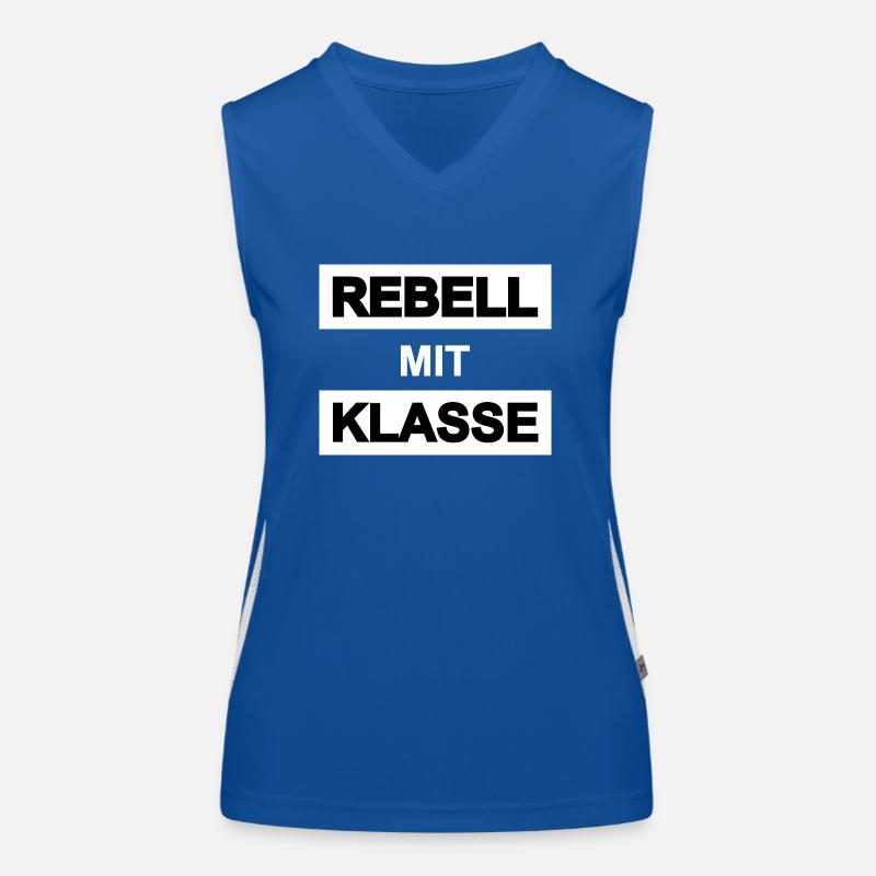 Rebell mit Klasse Funktionelles Kontrast-Tank Top für Frauen