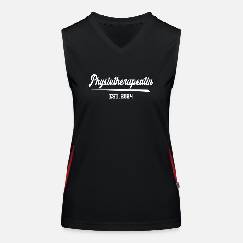 Physiotherapeutin Est 2024 Beruf Masseurin Physio Funktionelles Kontrast-Tank Top für Frauen