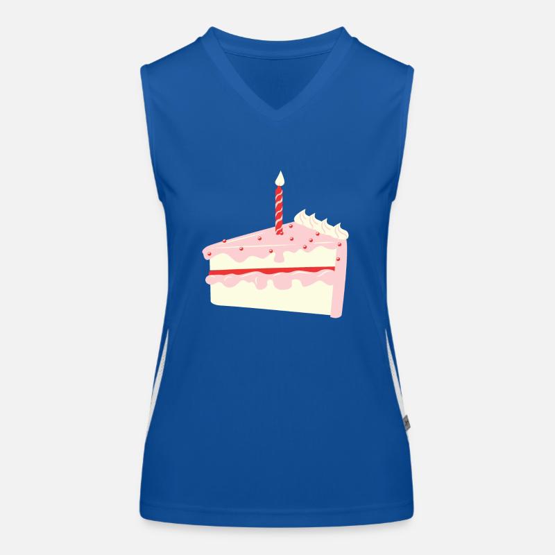 Birthday Cake Funktionelles Kontrast-Tank Top für Frauen