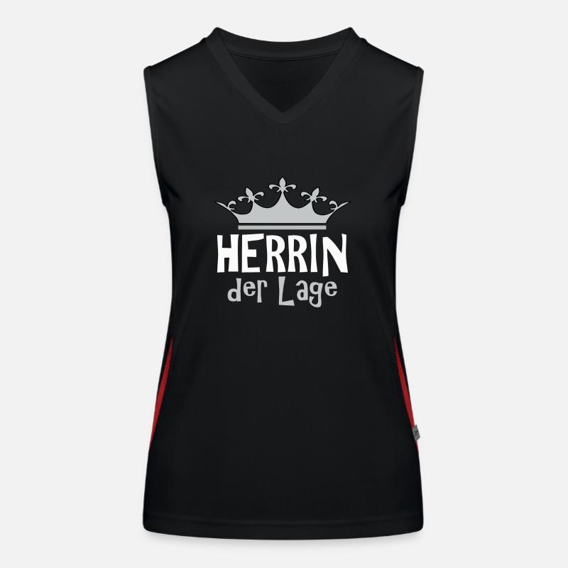 Herrin der Lage Funktionelles Kontrast-Tank Top für Frauen