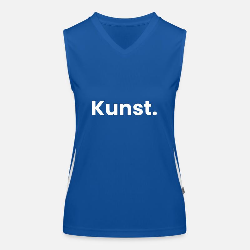 Kunst Art Wort Kunst Kunst Funktionelles Kontrast-Tank Top für Frauen