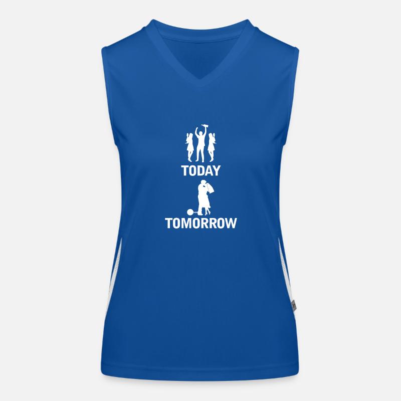 Batchelor - Heute - Morgen - Junggesellenabschied Funktionelles Kontrast-Tank Top für Frauen