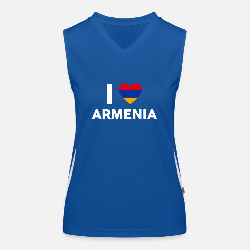 Armenien Funktionelles Kontrast-Tank Top für Frauen