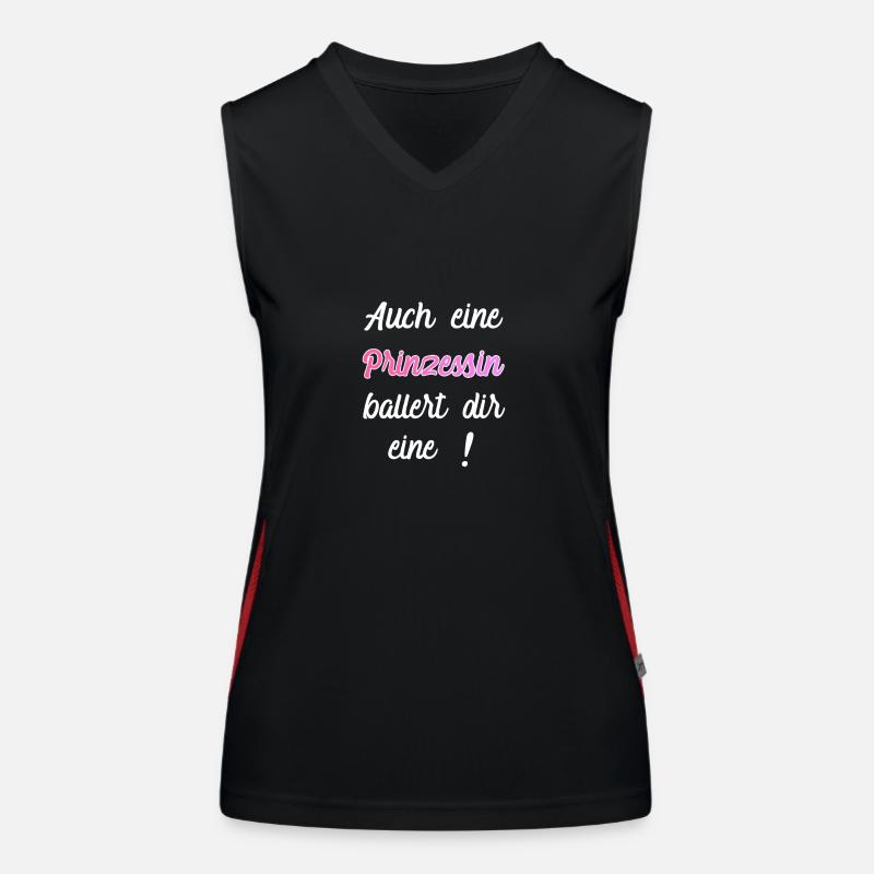 Prinzessin Spruch Sprüche Knallt Dir eine Funktionelles Kontrast-Tank Top für Frauen