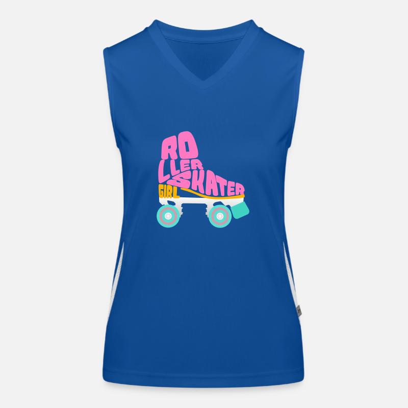 Rollschuhe Tshirt Roller Skates Geschenk Funktionelles Kontrast-Tank Top für Frauen