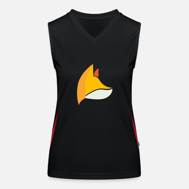 Fuchs Fox orange Funktionelles Kontrast-Tank Top für Frauen
