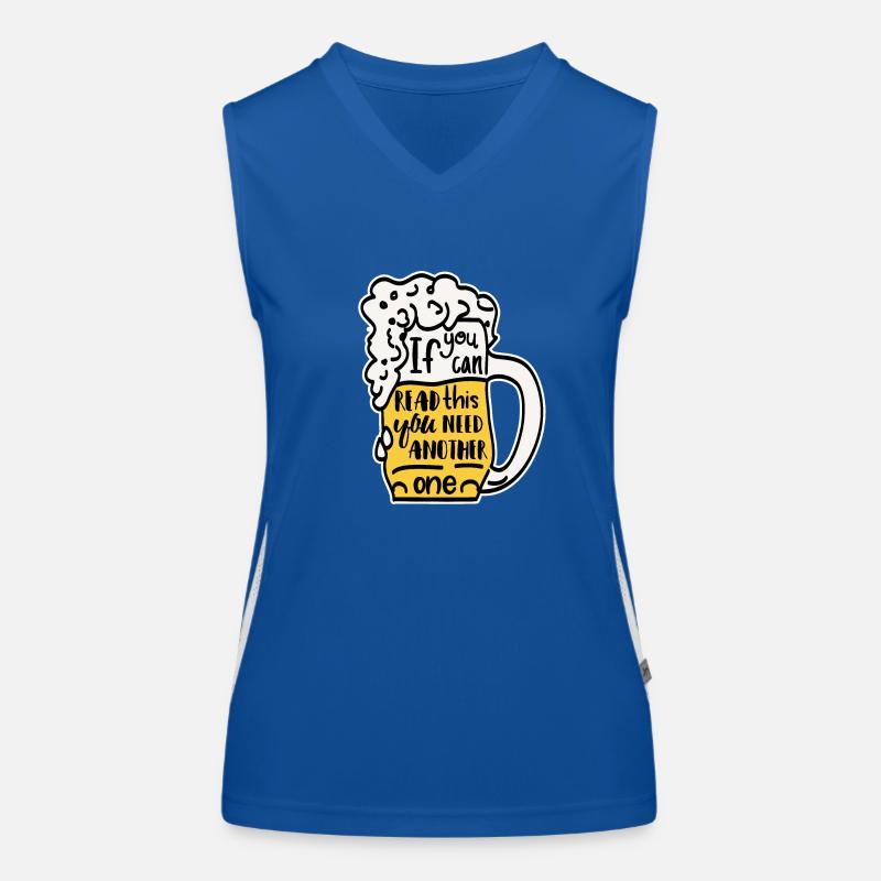Funny beer drinker beer stein gift Women's Functional Contrast Tank Top