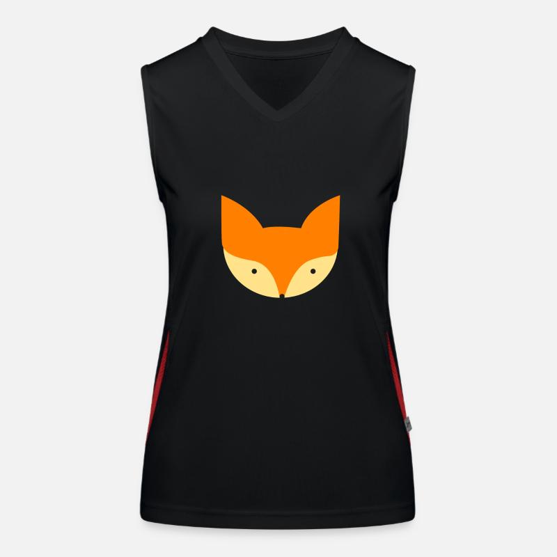Fuchs Funktionelles Kontrast-Tank Top für Frauen