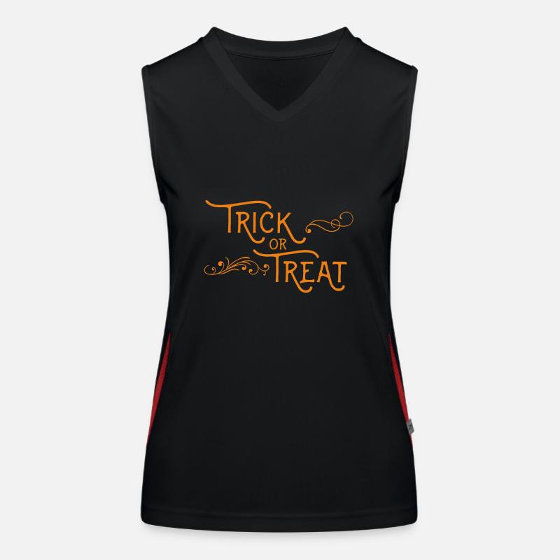 Halloween Süßes oder Saures Funktionelles Kontrast-Tank Top für Frauen