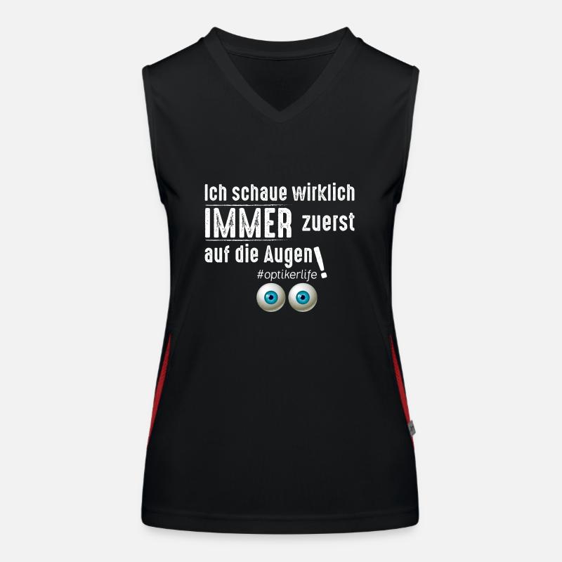 opticien Débardeur respirant contrasté Femme