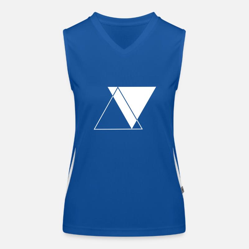 Triangle - Abstrait - Art Débardeur respirant contrasté Femme