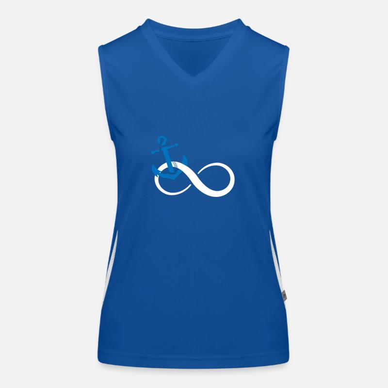 Infinity anchor Funktionelles Kontrast-Tank Top für Frauen