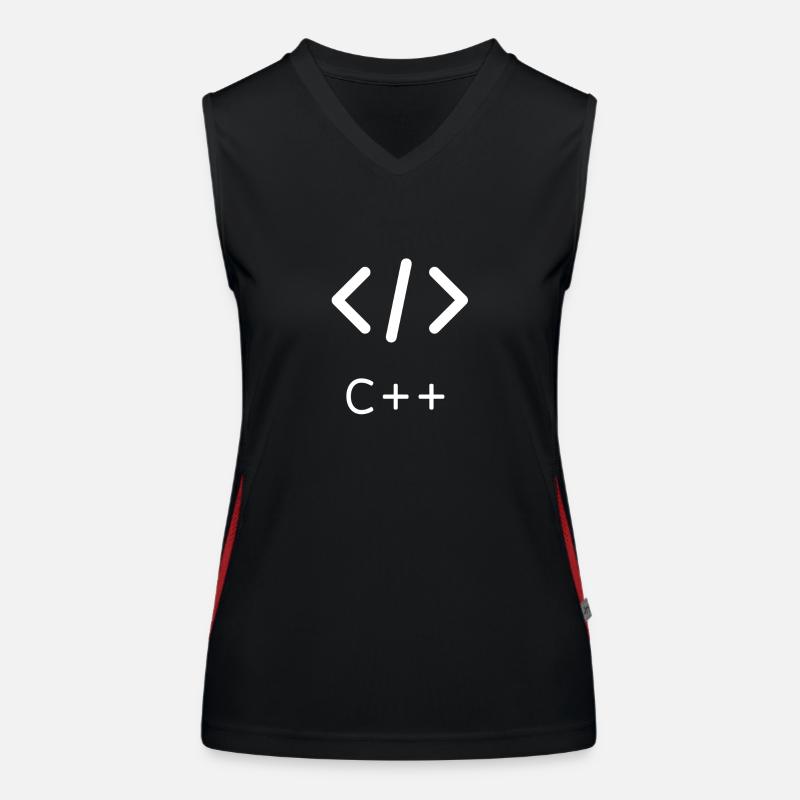 C++ Programmiersprache Programmierer programmieren Funktionelles Kontrast-Tank Top für Frauen