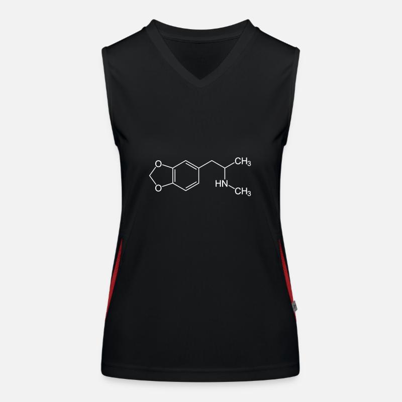 MDMA Molecule Women's Functional Contrast Tank Top