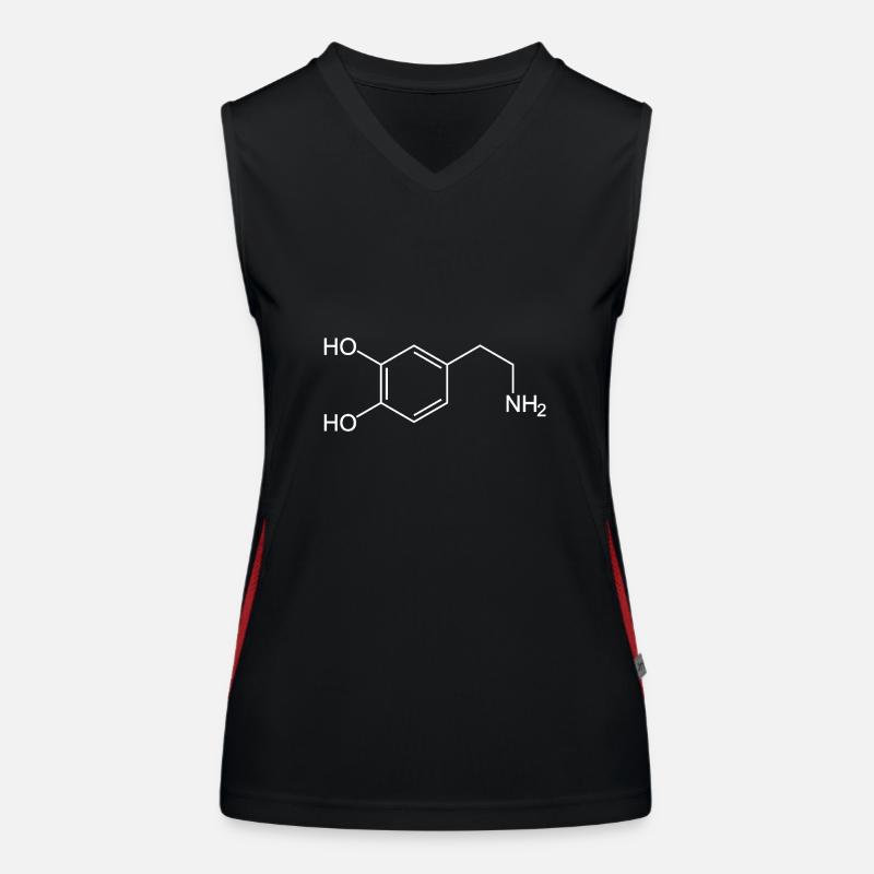 Dopamine Molecule Women's Functional Contrast Tank Top