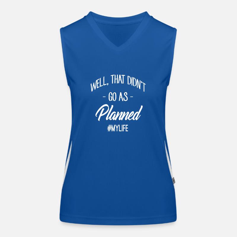 Sprüche Funktionelles Kontrast-Tank Top für Frauen