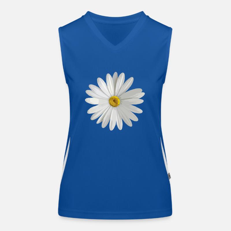 Gänseblümchen Funktionelles Kontrast-Tank Top für Frauen