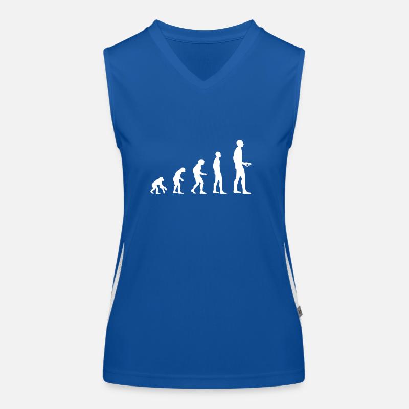 Evolution reingeguckt Funktionelles Kontrast-Tank Top für Frauen