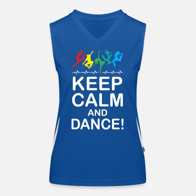 Keep Calm and Dance Women's Functional Contrast Tank Top