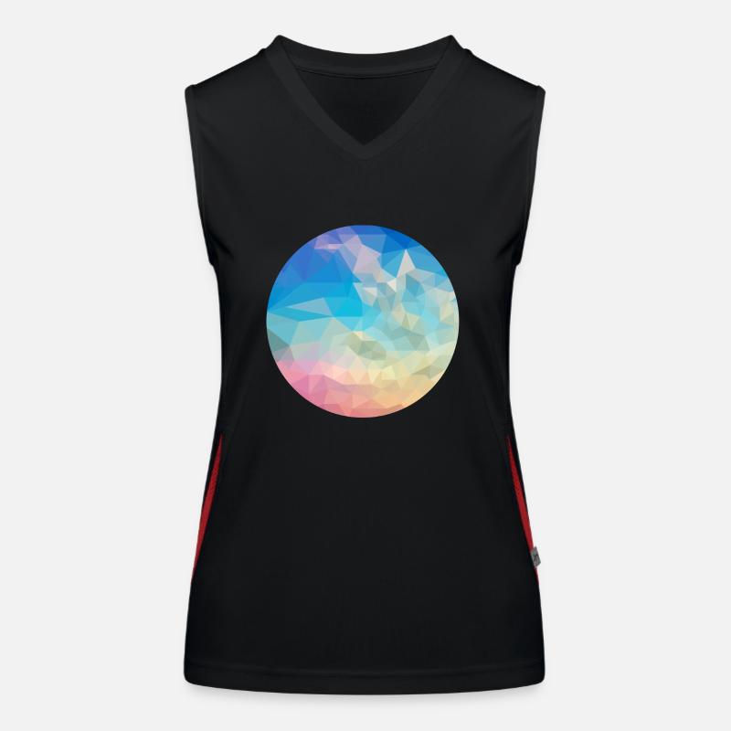 Abstract Débardeur respirant contrasté Femme