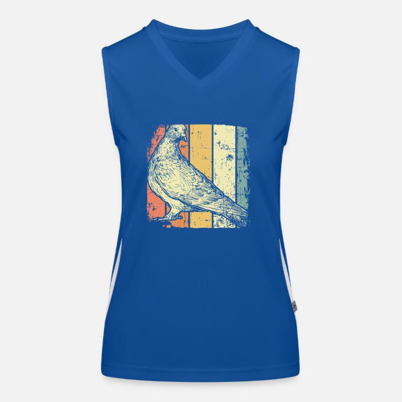 Taube Funktionelles Kontrast-Tank Top für Frauen