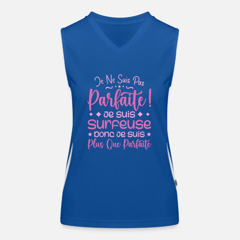 Ein mehr als perfekter Surfer, ein Traumjob Funktionelles Kontrast-Tank Top für Frauen