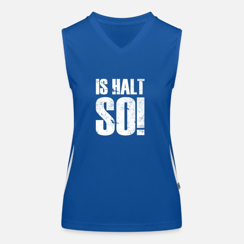 IS HALT SO! Funktionelles Kontrast-Tank Top für Frauen