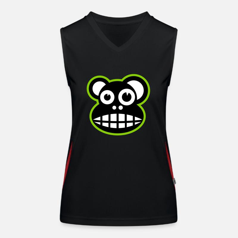 Funny monkey Women's Functional Contrast Tank Top