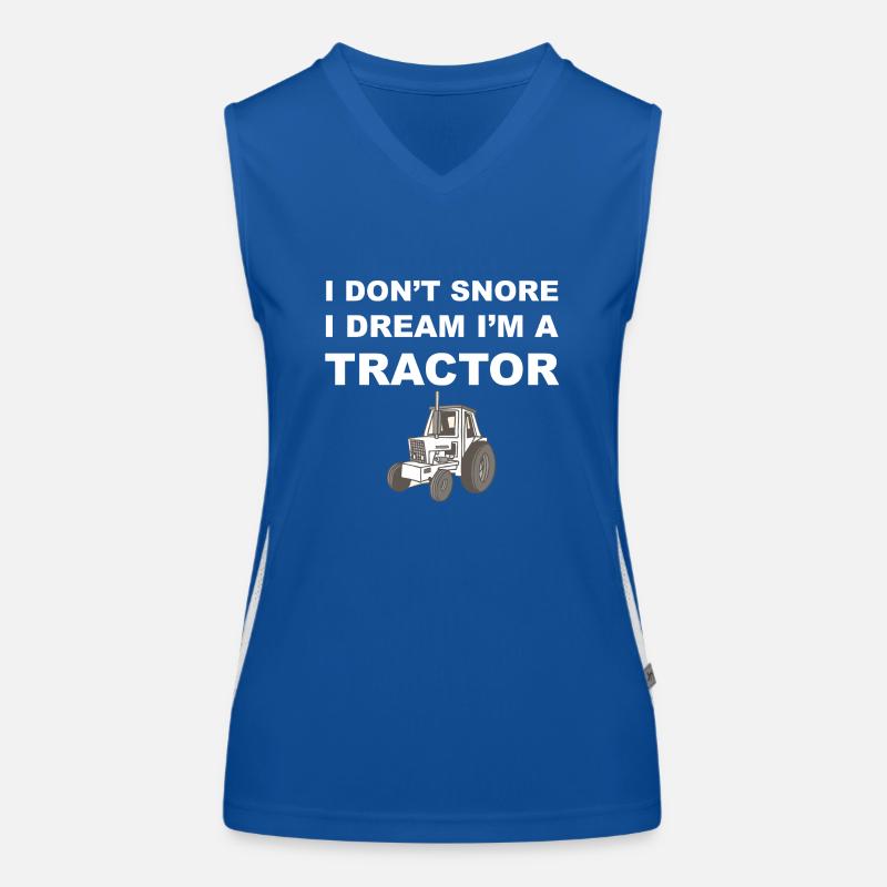 I don't snore, I dream. - Gift Women's Functional Contrast Tank Top