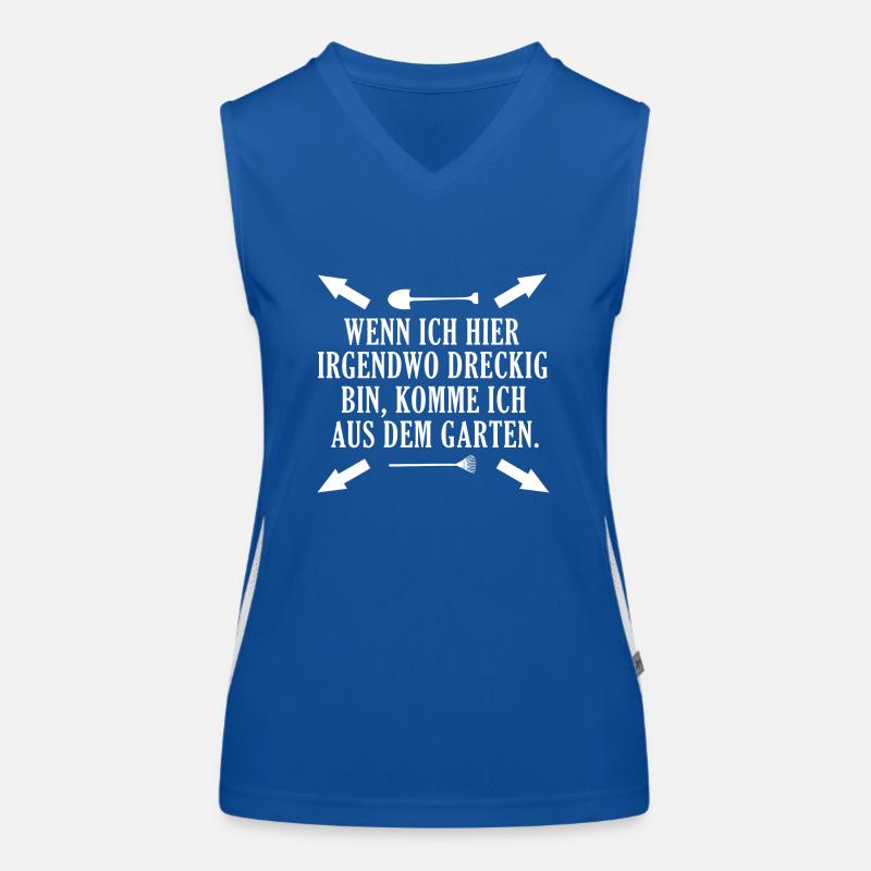 Gärtner Gärtnerin Spruch Funktionelles Kontrast-Tank Top für Frauen