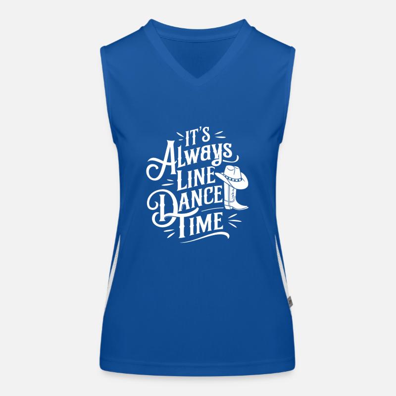 Line Dance Time Time to dance Line Dance Women's Functional Contrast Tank Top