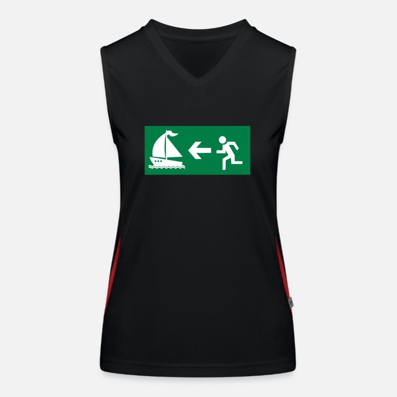 Voile Débardeur respirant contrasté Femme