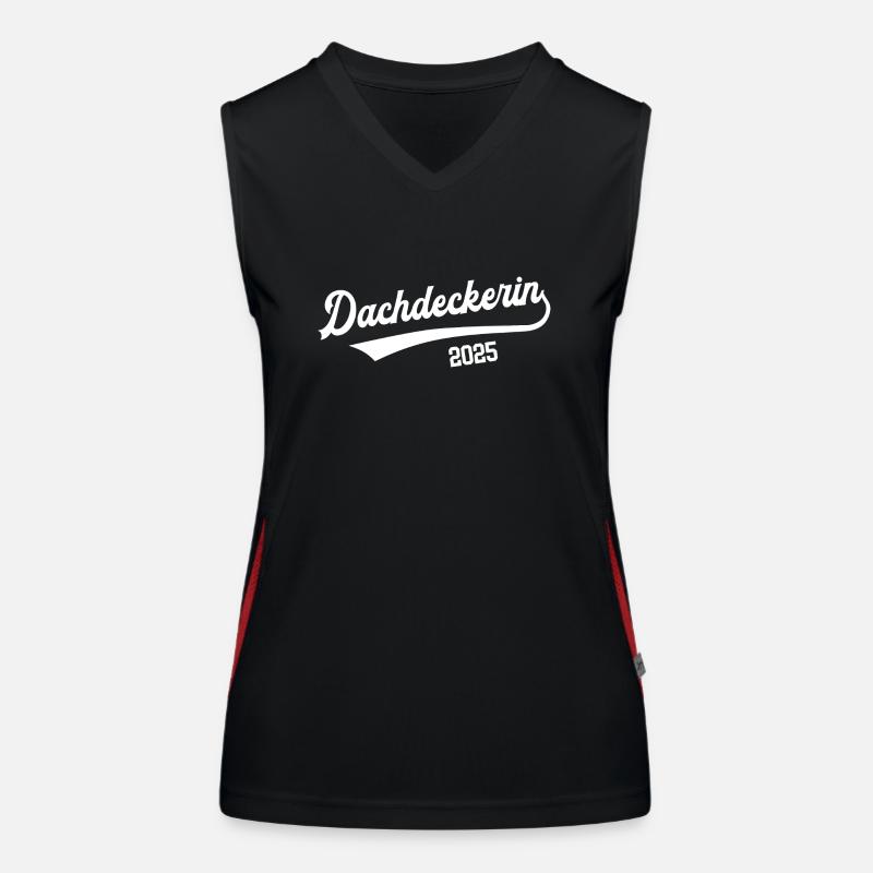 Dachdeckerin 2025 Ausbildung Lehre Dachdecker Funktionelles Kontrast-Tank Top für Frauen