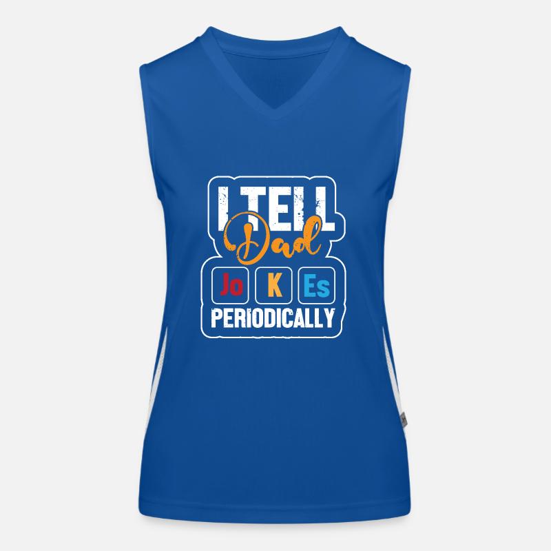 Periodensystem Funktionelles Kontrast-Tank Top für Frauen