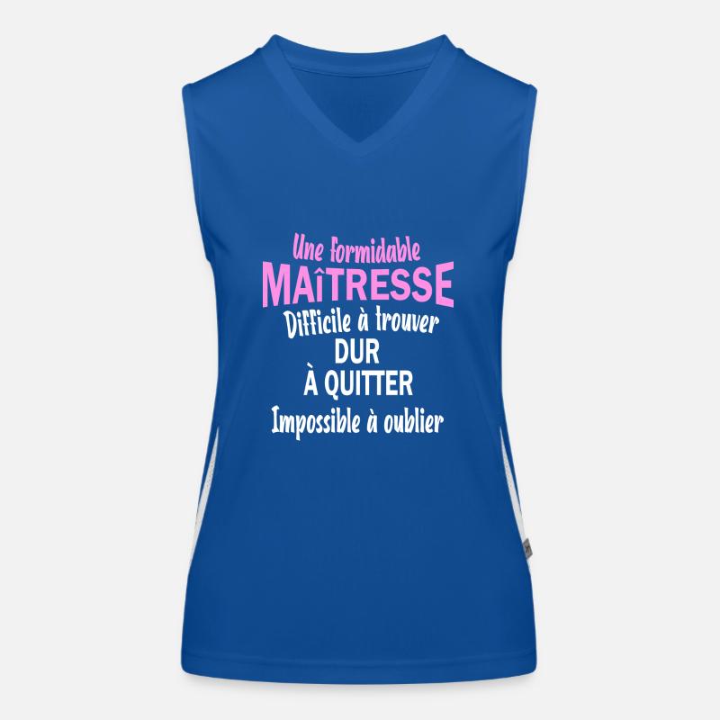 Une formidable maitresse difficile à trouver Débardeur respirant contrasté Femme