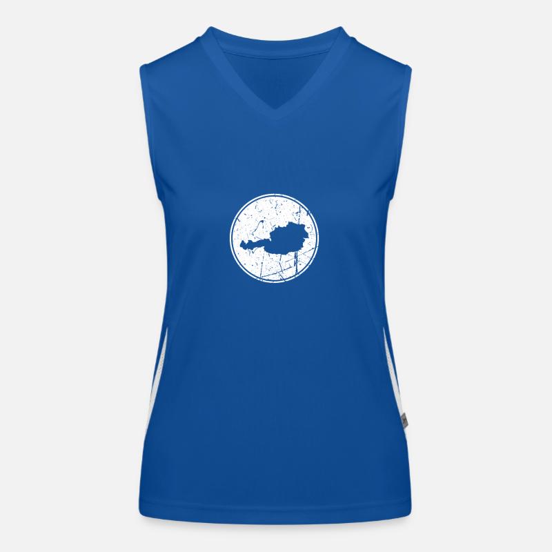Austria Map Austrian Austrians Women's Functional Contrast Tank Top