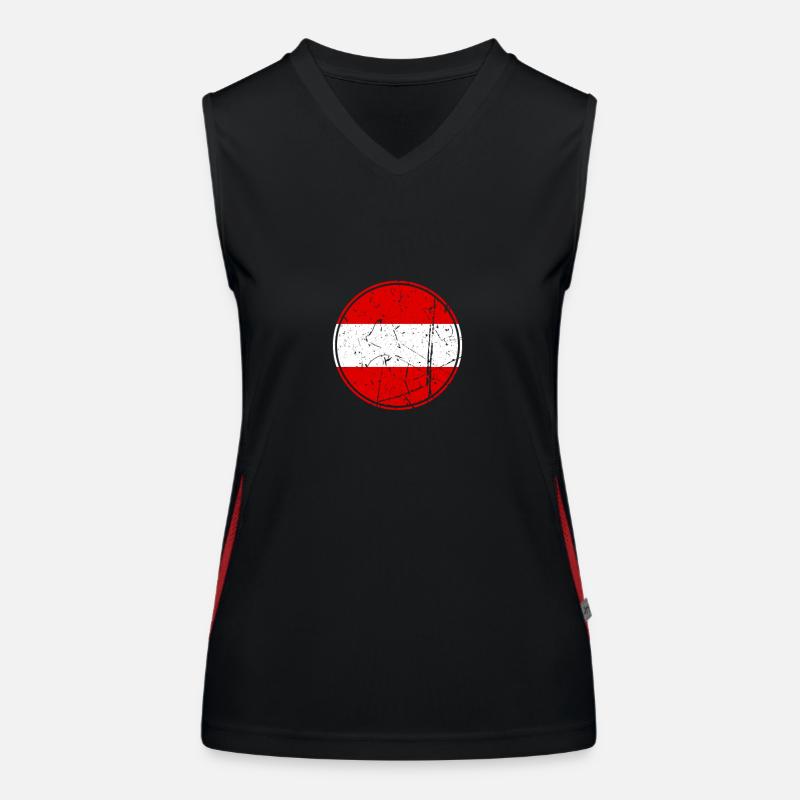 Austria Austrian flag Austrian Women's Functional Contrast Tank Top