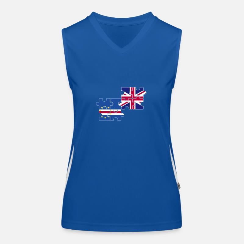 Cap-Vert Drapeau du Royaume-Uni Cap-Vert britannique Débardeur respirant contrasté Femme