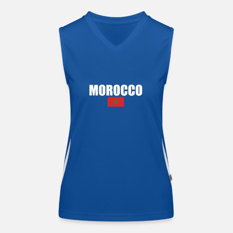 Maroc Drapeau Marocain Marocain Débardeur respirant contrasté Femme