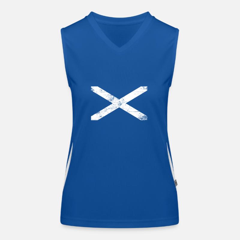 Ecosse Vintage drapeau écossais Scots Débardeur respirant contrasté Femme