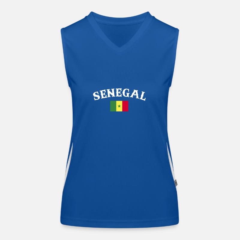 Senegal Senegalese Flag Senegalese Women's Functional Contrast Tank Top