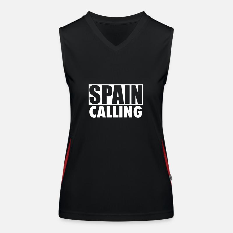 Spain Calling Spanien Spanische Spanier Funktionelles Kontrast-Tank Top für Frauen