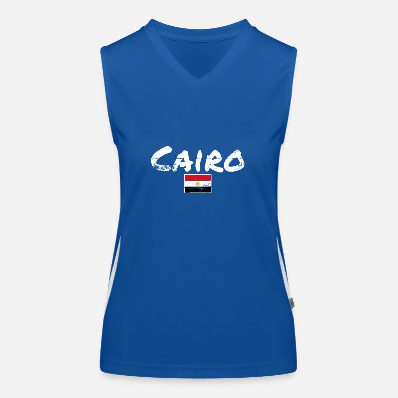 Le Caire Vintage Egypte Egypte Egypte Drapeau Egyptien Egyptien Débardeur respirant contrasté Femme