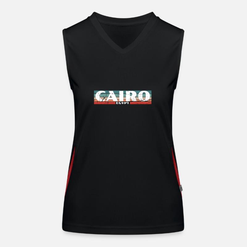 Le Caire Vintage Rétro Égypte Égypte Egypte Débardeur respirant contrasté Femme