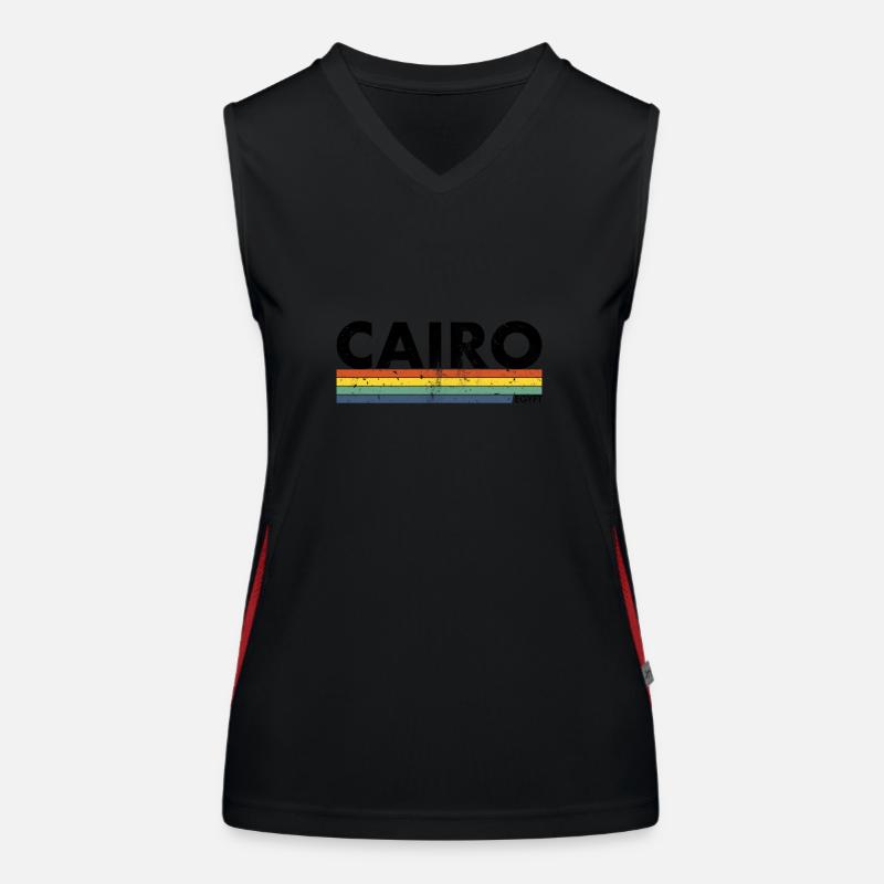 Le Caire Vintage Rétro Égypte Égypte Egypte Débardeur respirant contrasté Femme