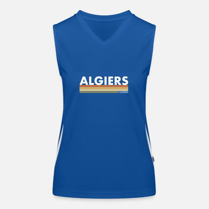 Algiers Algerien Retro Algerische Funktionelles Kontrast-Tank Top für Frauen