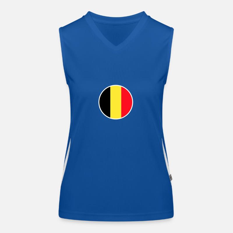 Belgium Belgian flag Belgian Women's Functional Contrast Tank Top