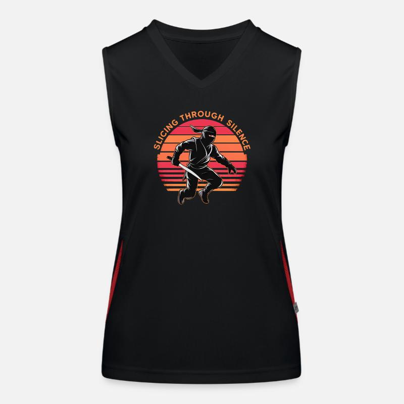 Slicing Through Silence Women's Functional Contrast Tank Top