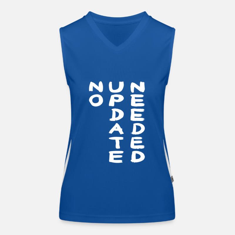 NO UPDATE white Funktionelles Kontrast-Tank Top für Frauen