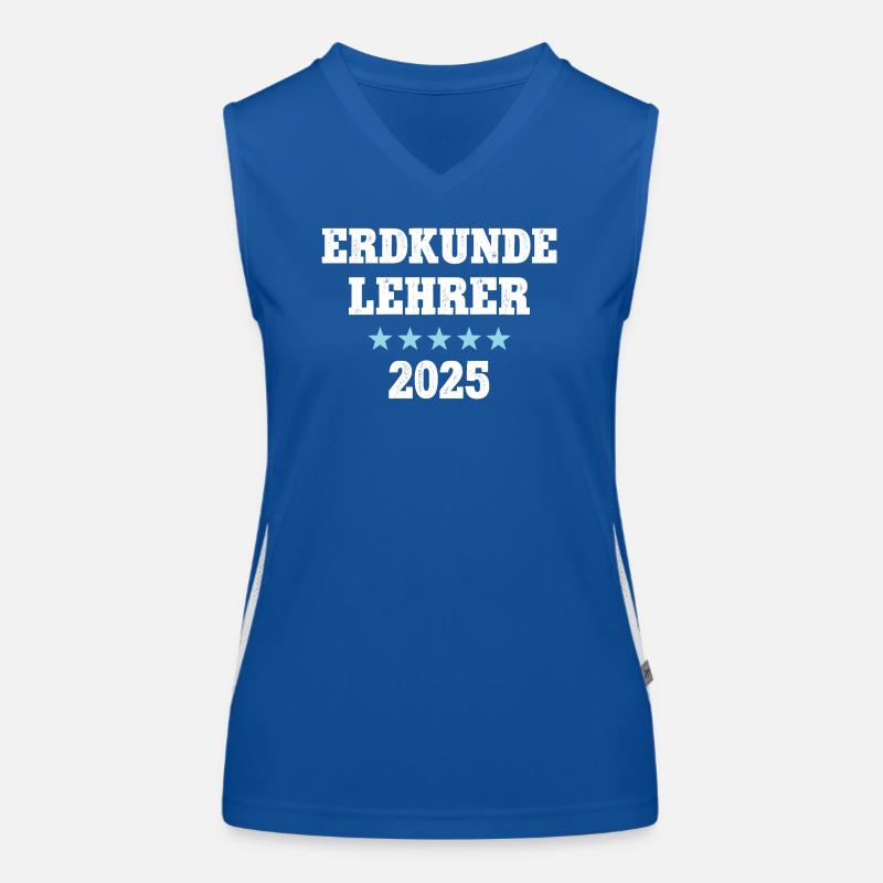 Erdkunde Lehrer 2025 Beruf Studium Lehramt Student Funktionelles Kontrast-Tank Top für Frauen